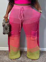 Queensofly Colorblock Knit Pants