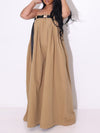 Queensofly Strapless Belted Jumpsuit