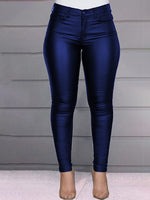 Queensofly Faux-Leather Skinny Pants