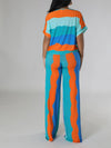 Colorblock Tee & Pants Set