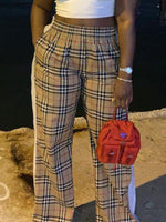 Queensofly Plaid Combo Pants