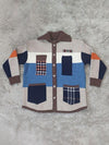 Queensofly Colorblock Button-Front Cardigan