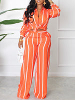 Stripe Shirt & Pants Set--Clearance