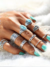 Turquoise Ring Set