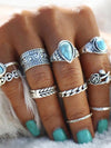 Turquoise Ring Set