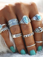 Turquoise Ring Set