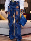 Queensofly Twisted Wide-Leg Jeans