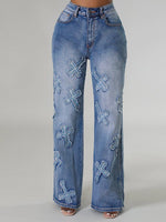 Queensofly Cross Patch Jeans