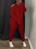 Queensofly Knit Hoodie & Pants Set