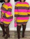 Colorblock Knit Dress