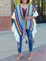 Fringe Knit Kimono