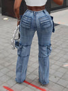Queensofly Straight Cargo Jeans