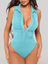 Button-Front Sleeveless Bodysuit