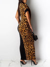 Leopard Combo Maxi Dress