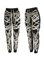 Queensofly Lace-Up Jogger Pants