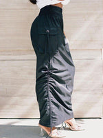 High-Waist Drawstring Skirt
